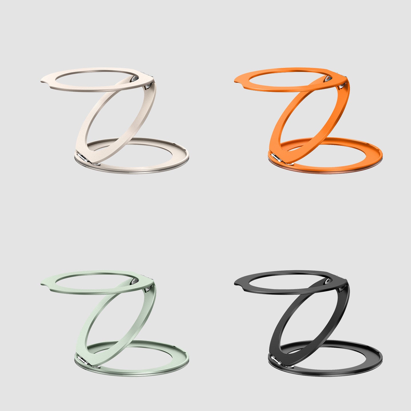 Chromahome Pivot Adhesive Dual Ring Stackable Finger Ring Holder Phone Stand - Chromahome  