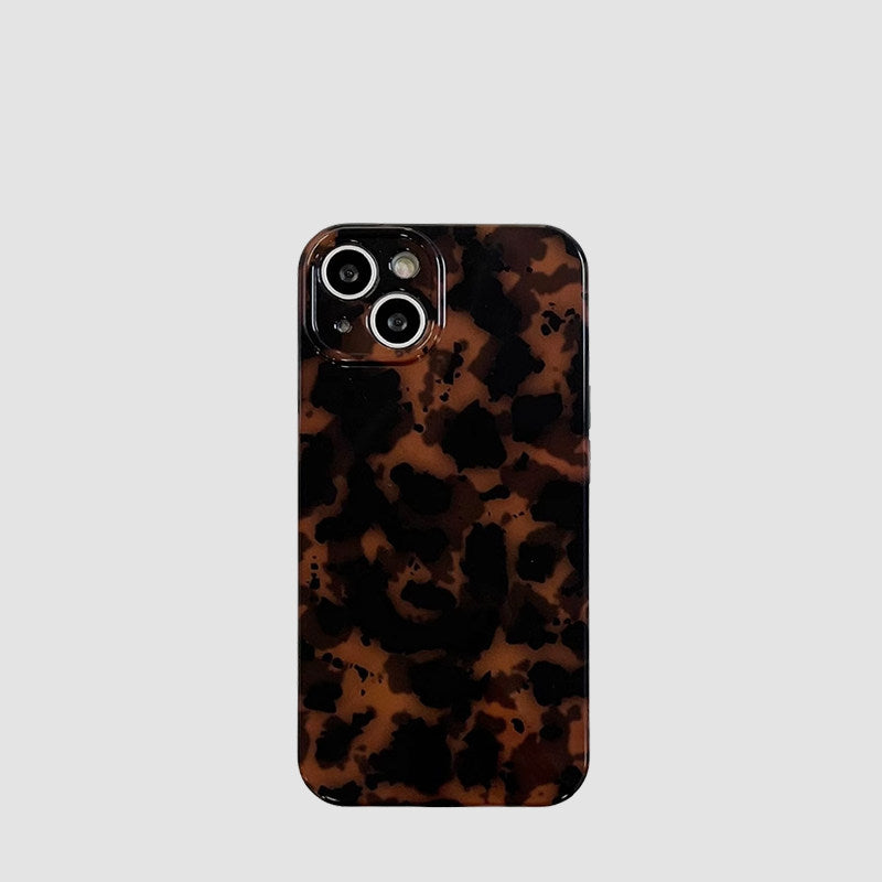 Chromahome Premium Vintage Amber Leopard Apple Phone Case - Chromahome  
