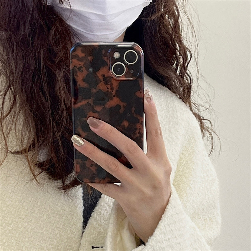 Chromahome Premium Vintage Amber Leopard Apple Phone Case - Chromahome  