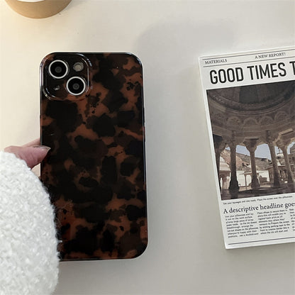 Chromahome Premium Vintage Amber Leopard Apple Phone Case - Chromahome  