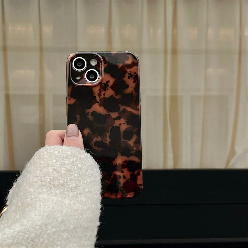 Chromahome Premium Vintage Amber Leopard Apple Phone Case - Chromahome  