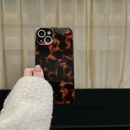 Chromahome Premium Vintage Amber Leopard Apple Phone Case - Chromahome  