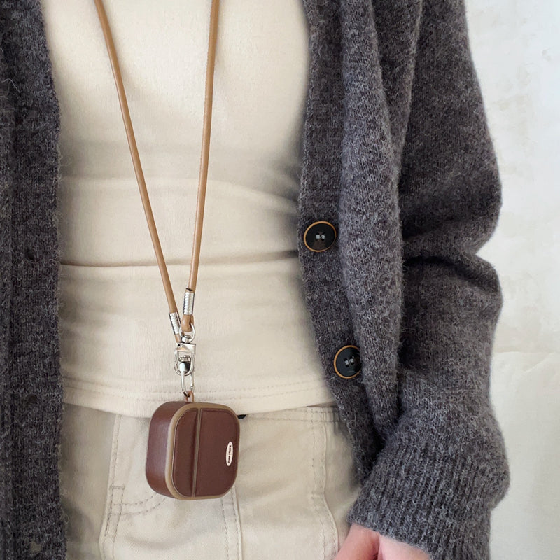 Chromahome Retro Solid Color Leather AirPods Case - Chromahome  