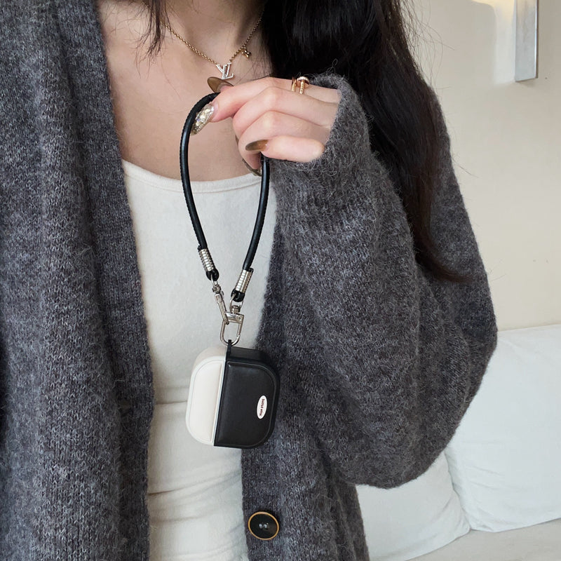 Chromahome Retro Solid Color Leather AirPods Case - Chromahome  