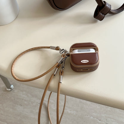 Chromahome Retro Solid Color Leather AirPods Case - Chromahome  