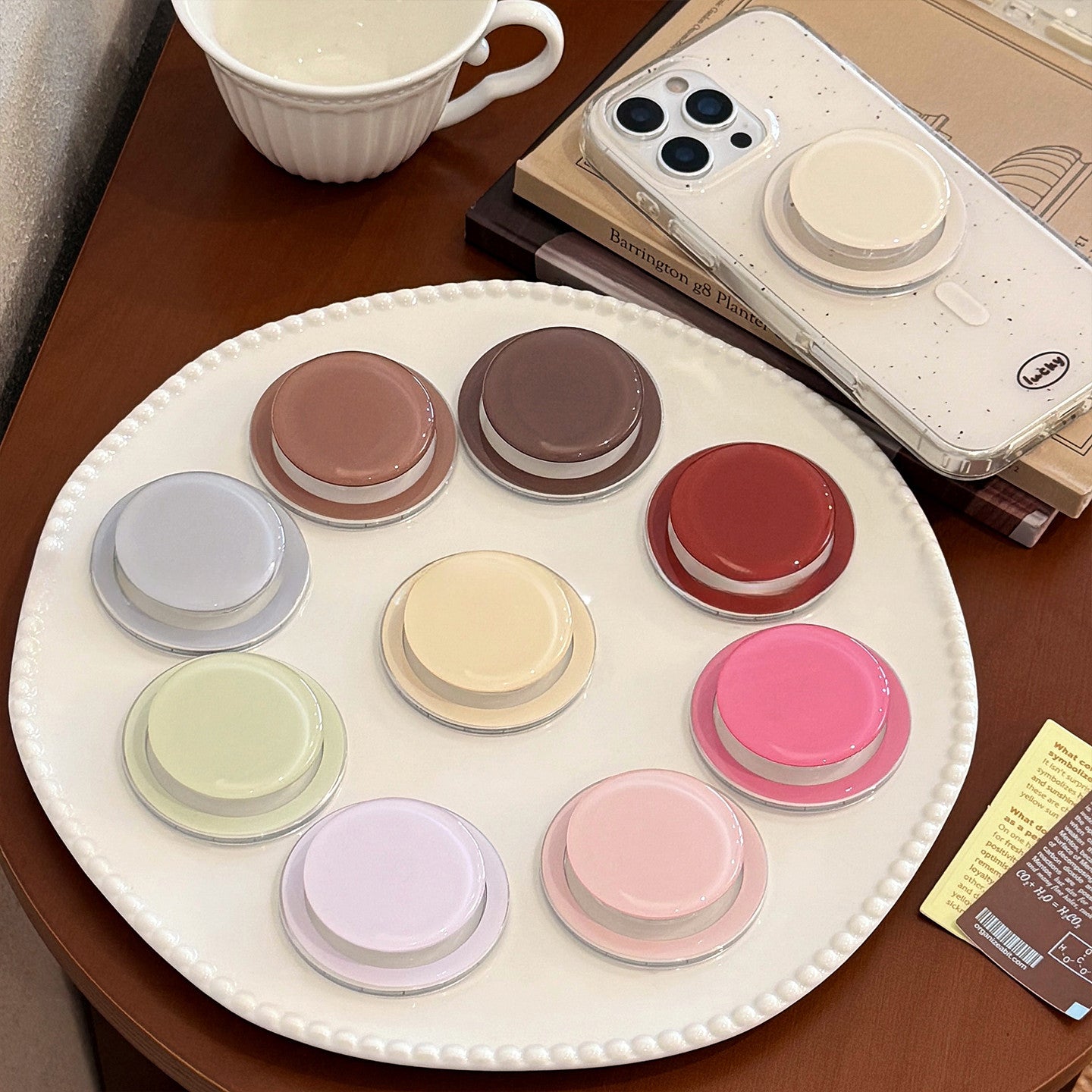Chromahome Simple Macaron Solid Color MagSafe Adhesive Ring Holder - Chromahome  
