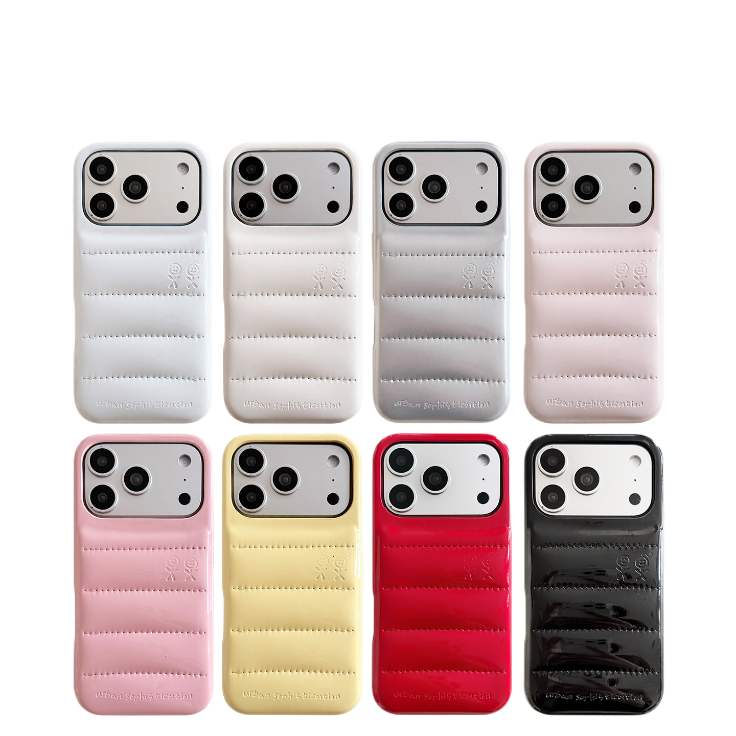 Chromahome Simple Solid Color Soap Leather Down Jacket iPhone Case - Chromahome  