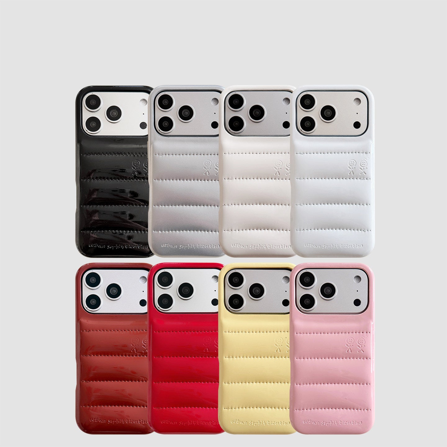 Chromahome Simple Solid Color Soap Leather Down Jacket iPhone Case - Chromahome  