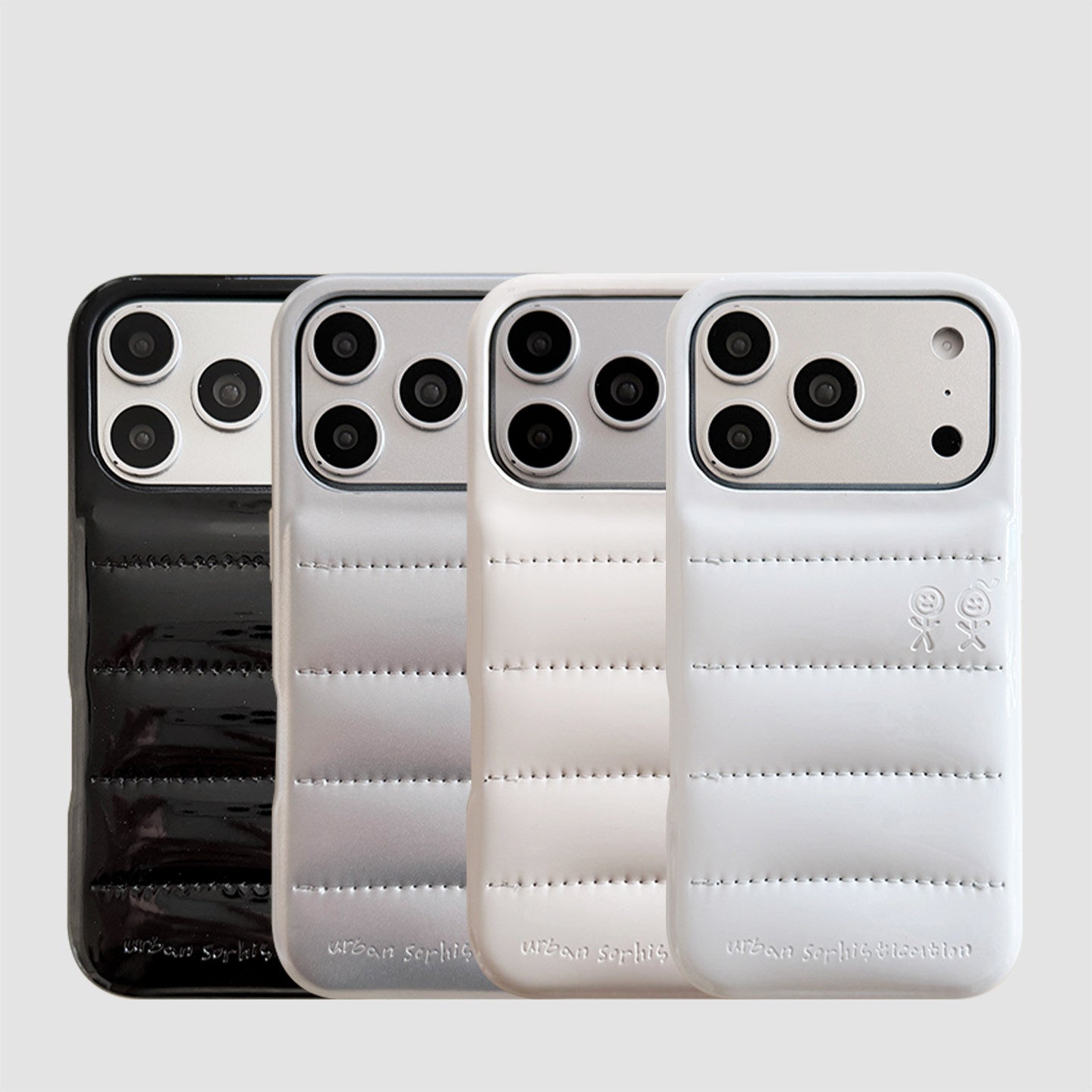 Chromahome Simple Solid Color Soap Leather Down Jacket iPhone Case - Chromahome  