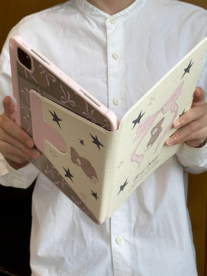 Chromahome Star Bowknot Bear iPad Case - Chromahome  