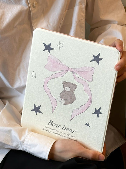 Chromahome Star Bowknot Bear iPad Case - Chromahome  
