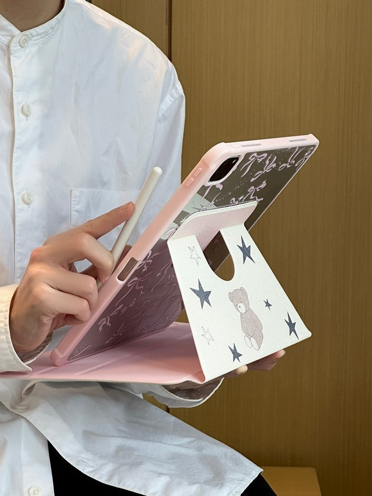 Chromahome Star Bowknot Bear iPad Case - Chromahome  
