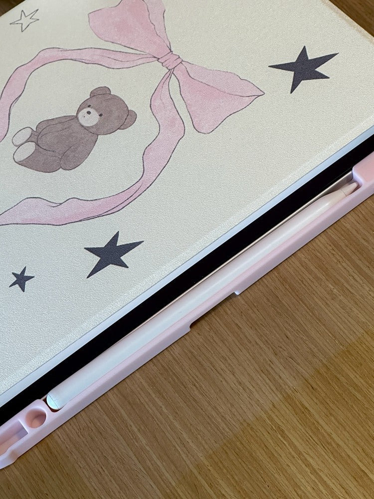 Chromahome Star Bowknot Bear iPad Case - Chromahome  