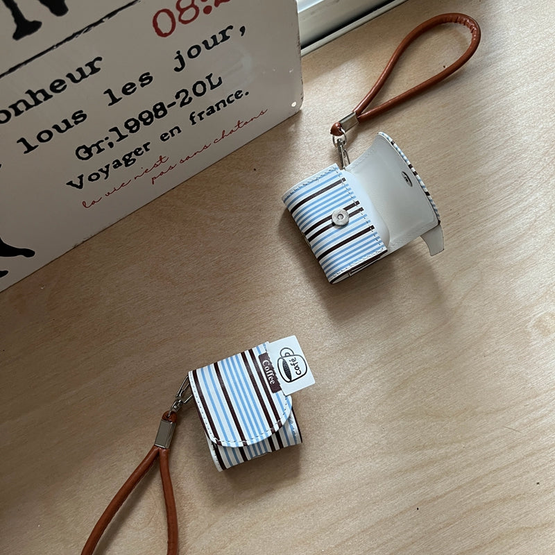 Chromahome Striped Coffee AirPods Case - Chromahome  