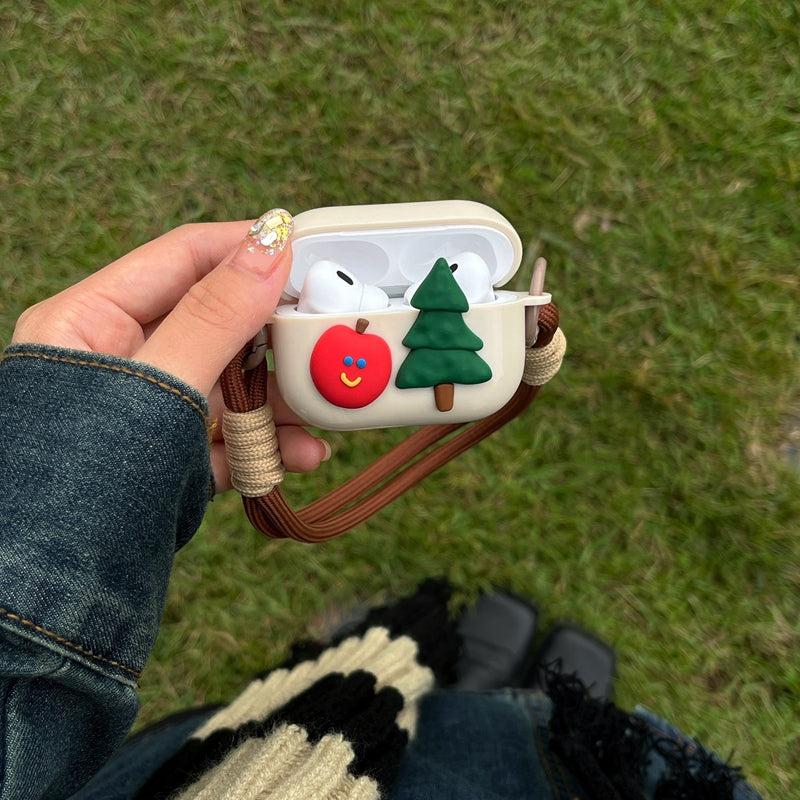 Chromahome Three-dimensional Apple Tree Lanyard AirPods Case - Chromahome  