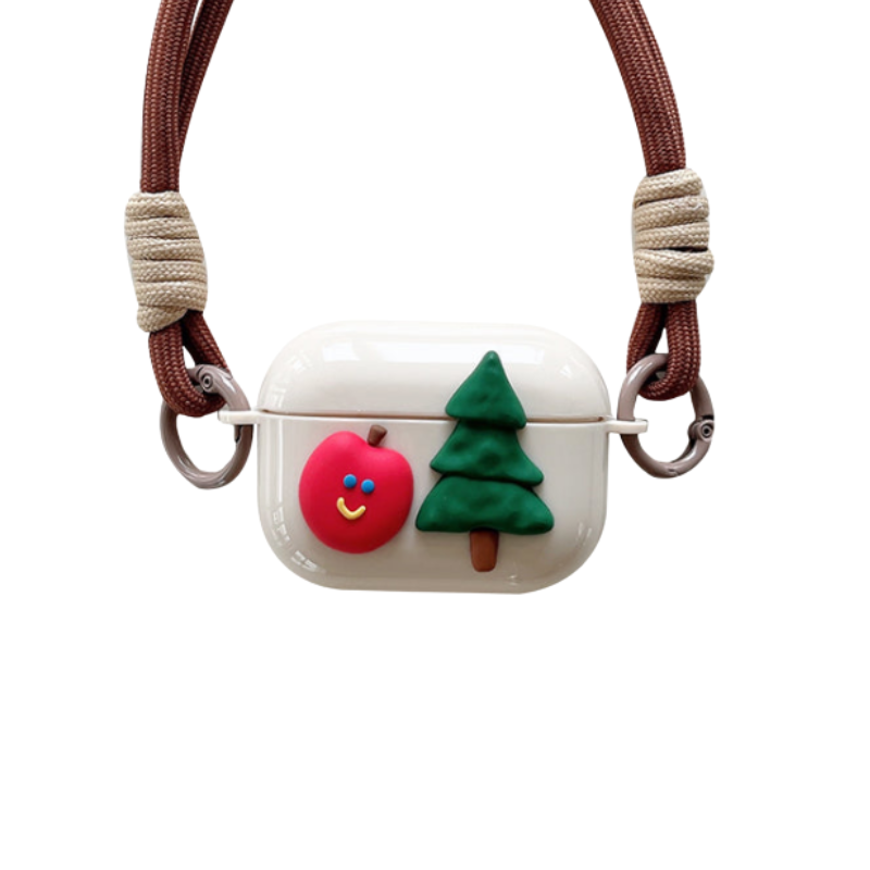 Chromahome Three-dimensional Apple Tree Lanyard AirPods Case - Chromahome  