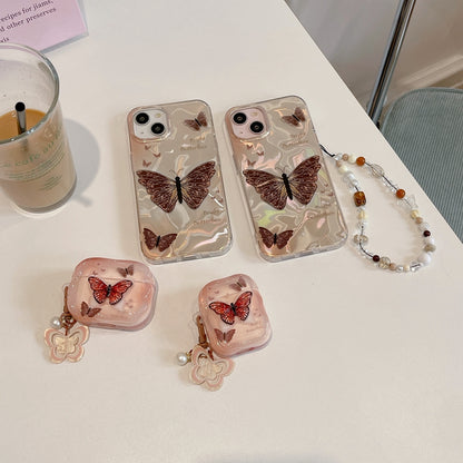 Chromahome Three-dimensional Brown Butterfly AirPods Case - Chromahome  