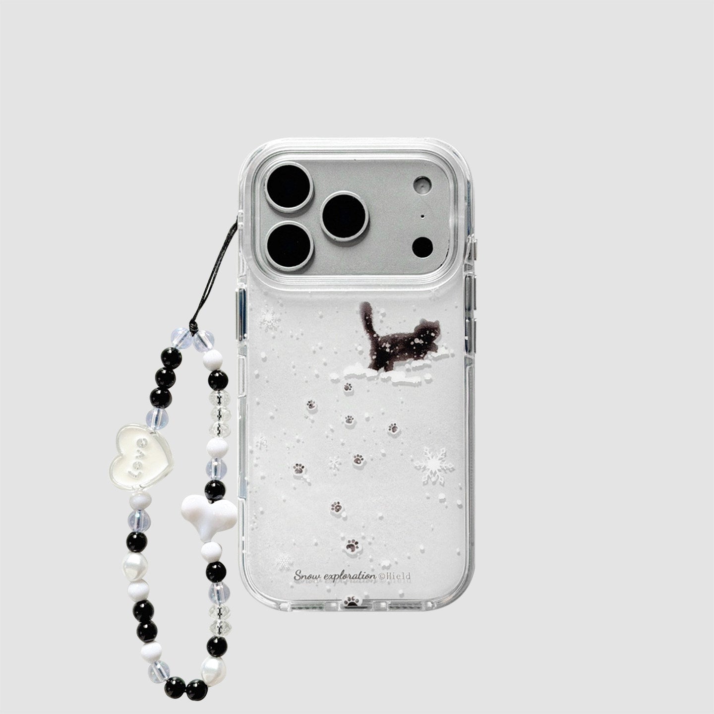 Chromahome Winter Snowflake Black Cat iPhone Case - Chromahome  