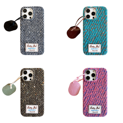 Chromahome Woven Plush Fabric Label iPhone Case - Chromahome  