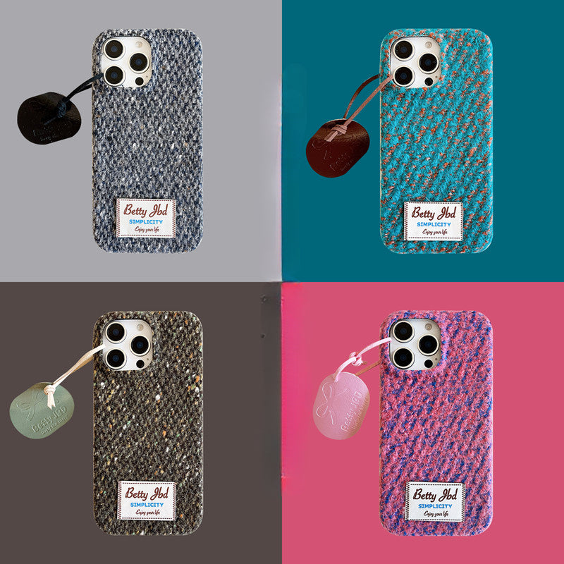 Chromahome Woven Plush Fabric Label iPhone Case - Chromahome  