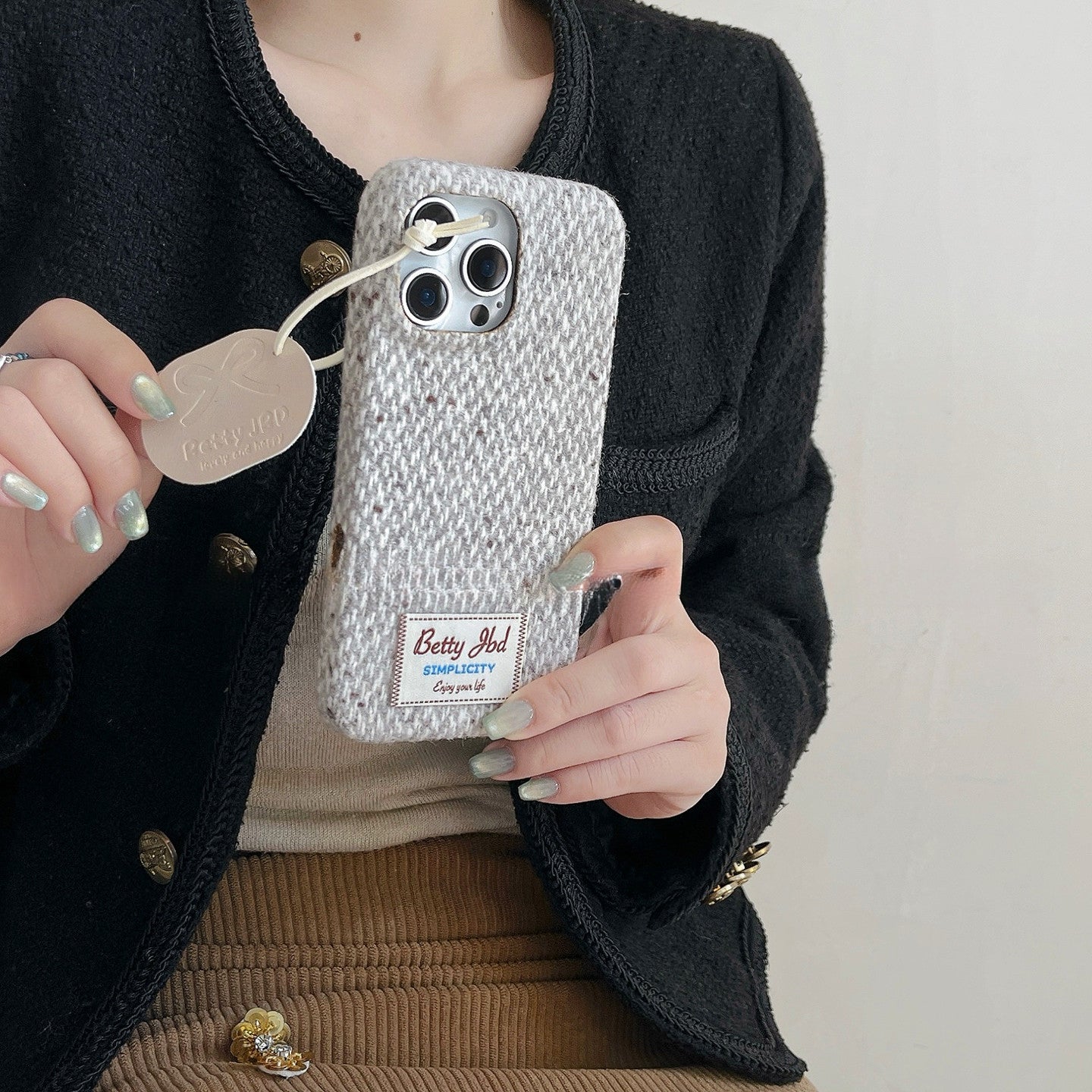 Chromahome Woven Plush Fabric Label iPhone Case - Chromahome  