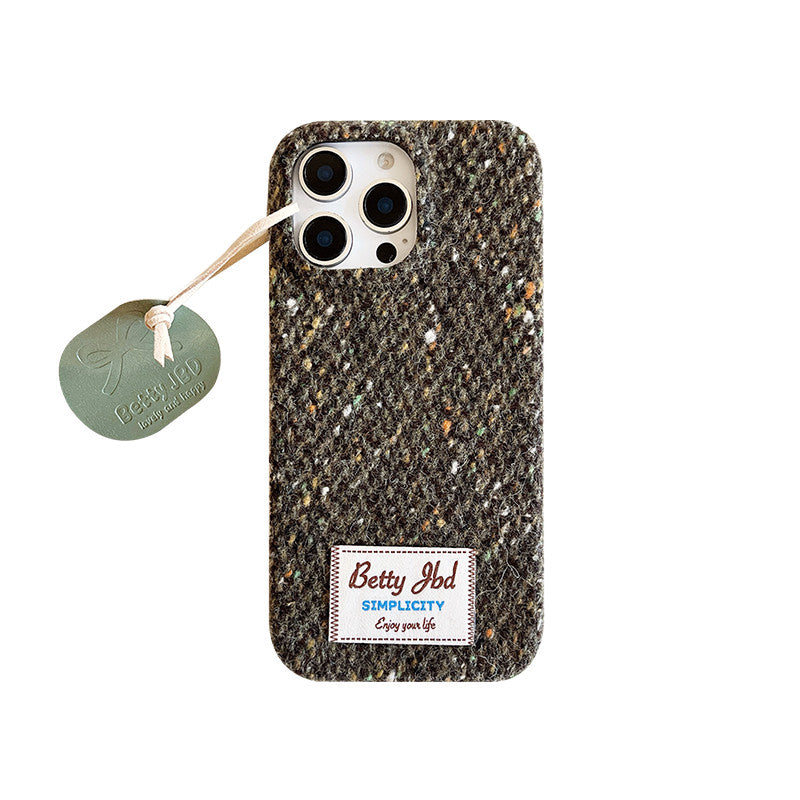 Chromahome Woven Plush Fabric Label iPhone Case - Chromahome