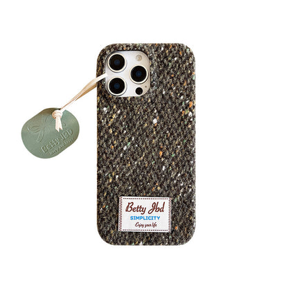 Chromahome Woven Plush Fabric Label iPhone Case - Chromahome  