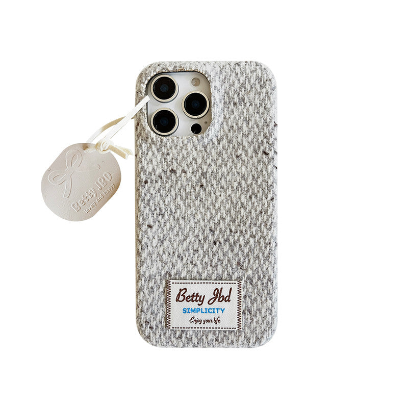 Chromahome Woven Plush Fabric Label iPhone Case - Chromahome  