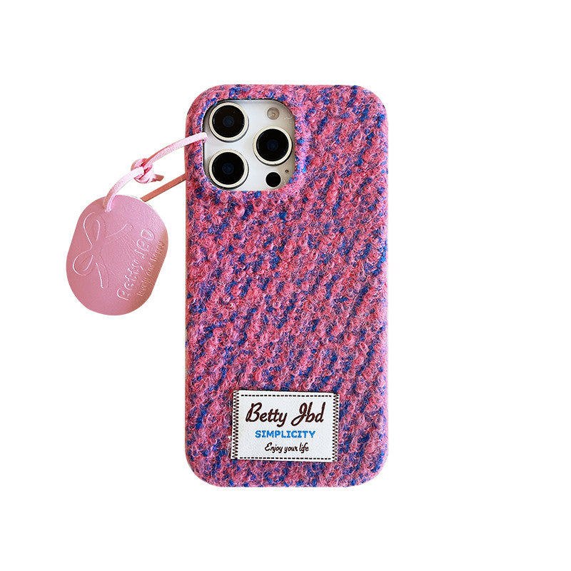 Chromahome Woven Plush Fabric Label iPhone Case - Chromahome  