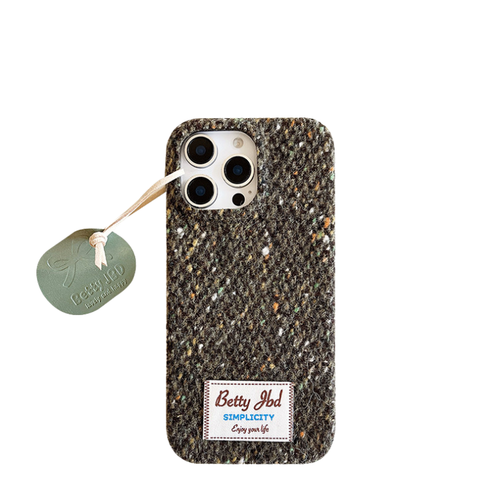 Chromahome Woven Plush Fabric Label iPhone Case - Chromahome  