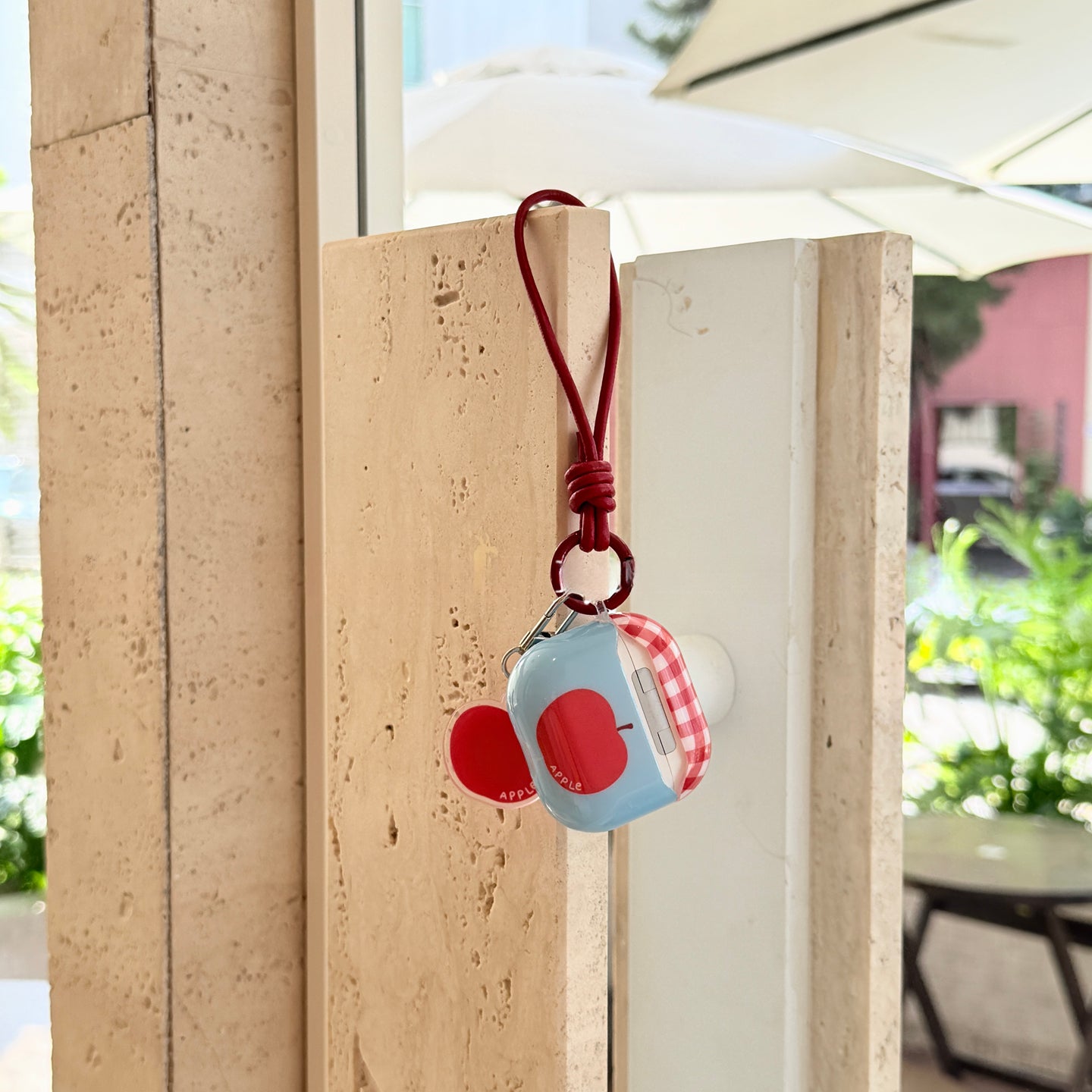 Chromahome casual Plaid Cute Red Apple AirPods Case - Chromahome  
