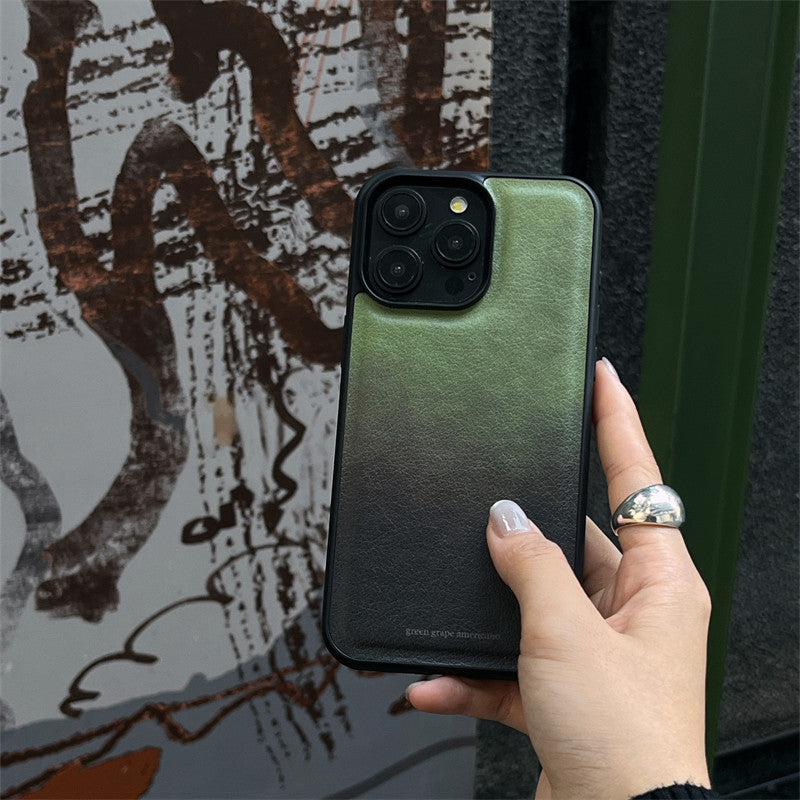 Chromahome plum green gradient iPhone case - Chromahome  