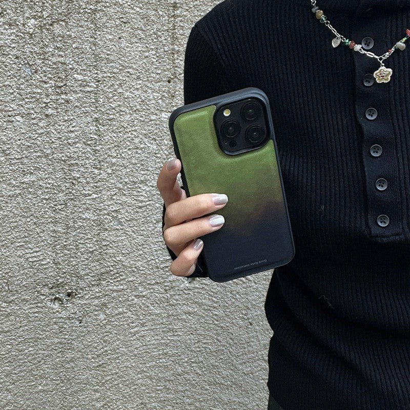 Chromahome plum green gradient iPhone case - Chromahome  