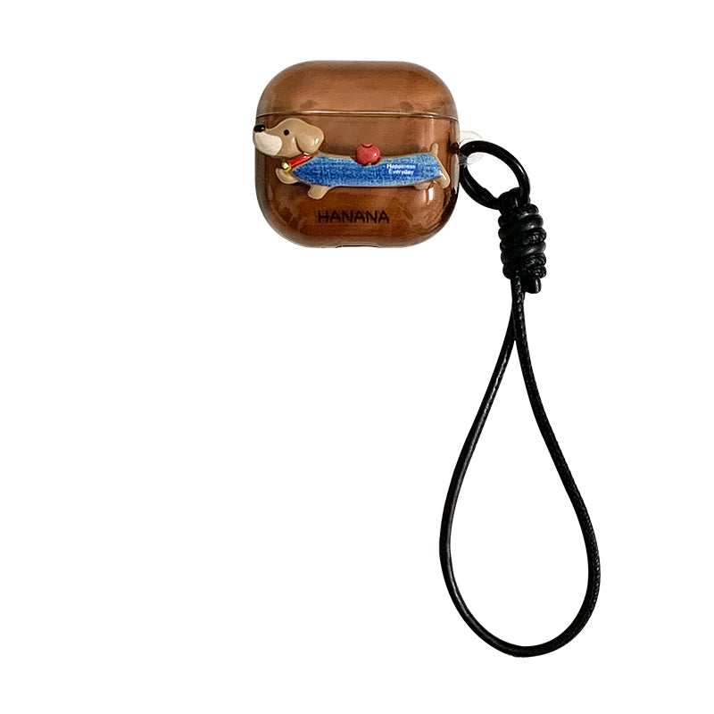 Chromahome retro Cute Dachshund Puppy AirPods Case - Chromahome  
