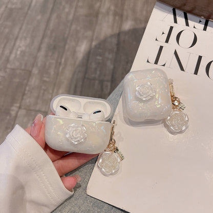 Chromahome white Camellia AirPods Case - Chromahome  