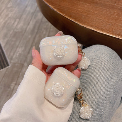Chromahome white Camellia AirPods Case - Chromahome  