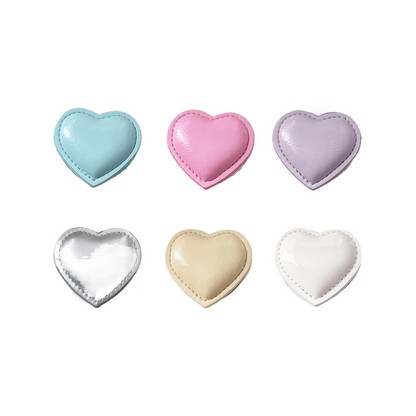 Chromahome Heart Shape Flip Cover Mirror Makeup MagSafe Adhesive Ring Holder