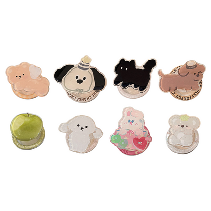 Chromahome Portable Small Animal Style Adhesive Ring Holder