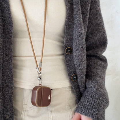 Chromahome Retro Solid Color Leather AirPods Case - Chromahome  