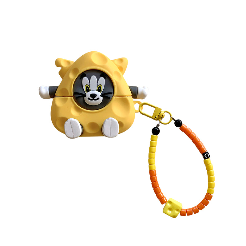 Chromahome Cute Cheese Cat Mouse Airpods Case - Chromahome  