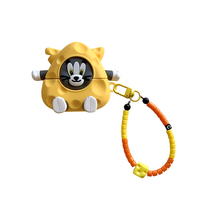 Chromahome Cute Cheese Cat Mouse Airpods Case - Chromahome  