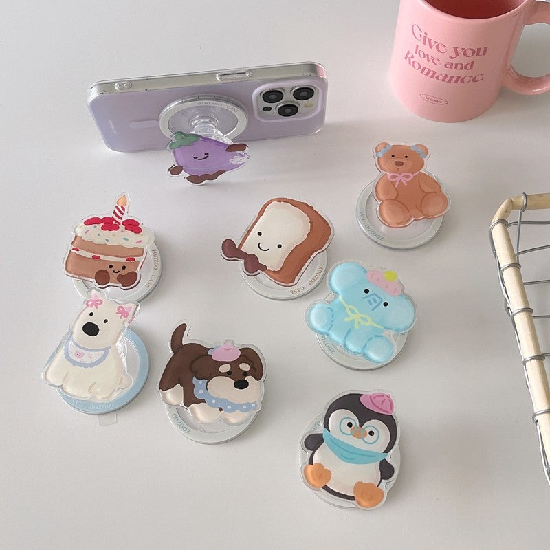 Chromahome Internet Celebrity Animal Doll Adhesive Ring Holder