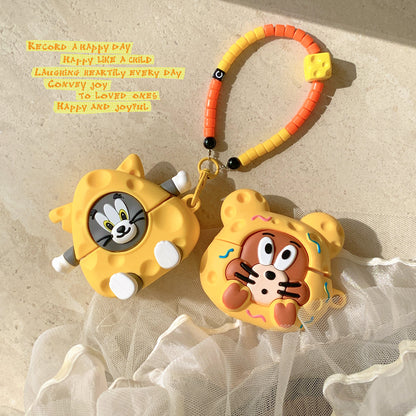 Chromahome Cute Cheese Cat Mouse Airpods Case - Chromahome  