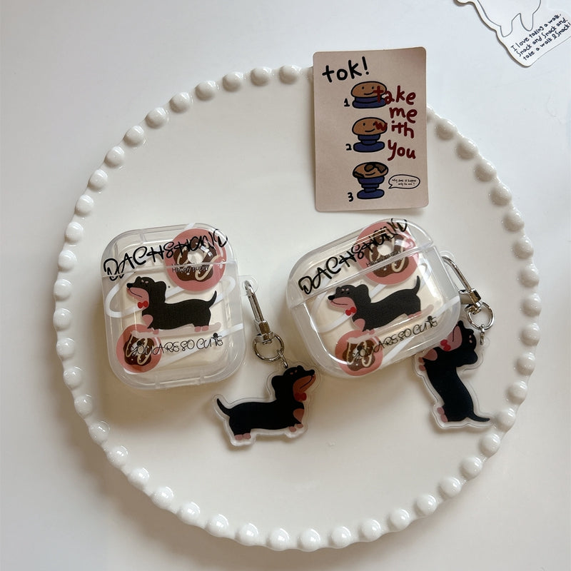 Chromahome Cartoon Donut Dachshund AirPods Case - Chromahome  