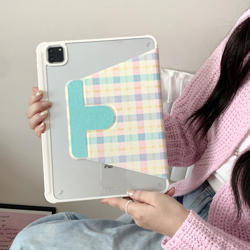 Chromahome Pattern Embroidery Bread Puppy iPad Case