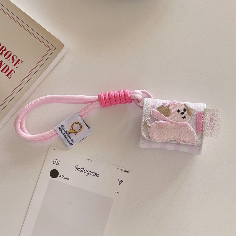 Chromahome Embroidered Puppy Lanyard AirPods Case - Chromahome  