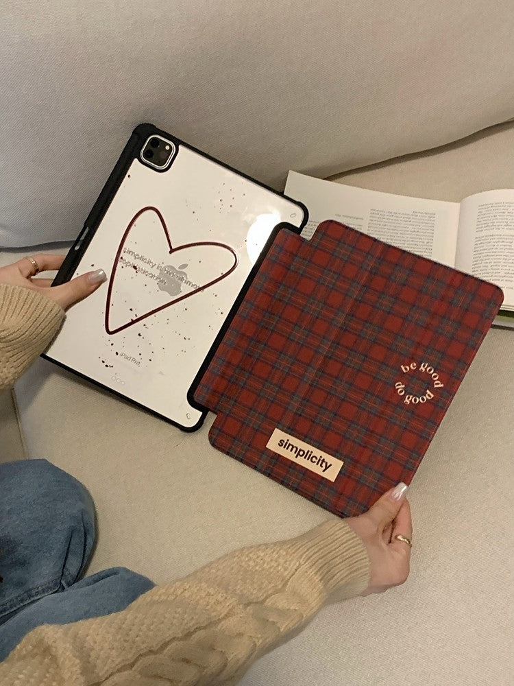 Chromahome Celebrity Red Plaid iPad Case