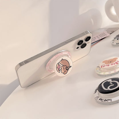 Chromahome Cute Cartoon Puppy Cat MagSafe Adhesive Ring Holder