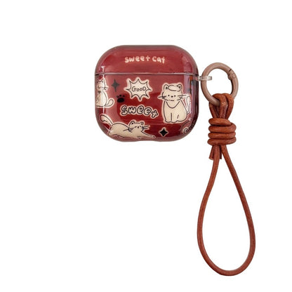 Chromahome Colorful Line Cat AirPods Case - Chromahome  