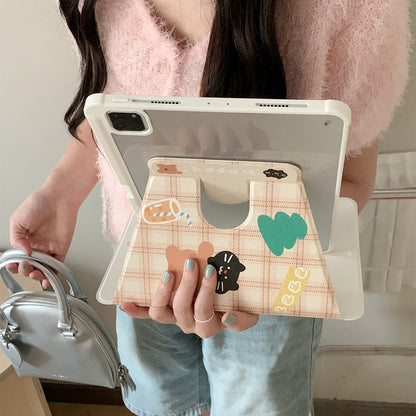 Chromahome Cute Embroidered Puppy Cat  iPad Case